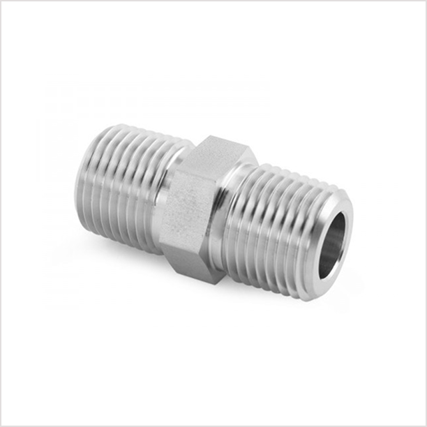 Hex Nipple NPT(M) X ISOT(M)